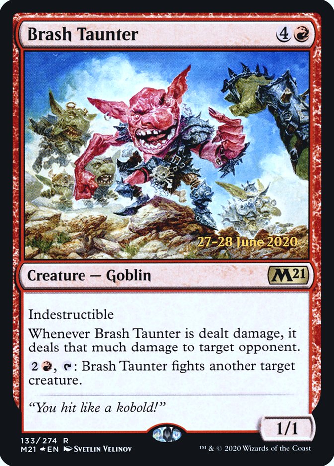 Brash Taunter [Core Set 2021 Prerelease Promos] - Magic: The Gathering - Card Brawlers | Quebec | Canada |
