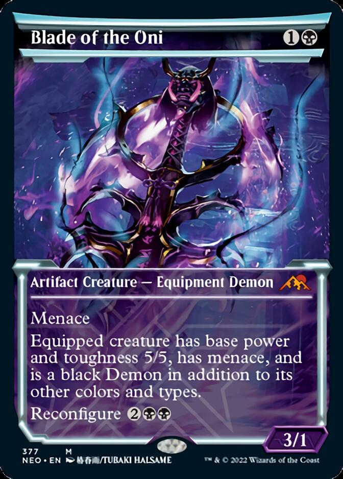 Blade of the Oni (Showcase Soft Glow) [Kamigawa: Neon Dynasty] - Magic: The Gathering - Card Brawlers | Quebec | Canada |