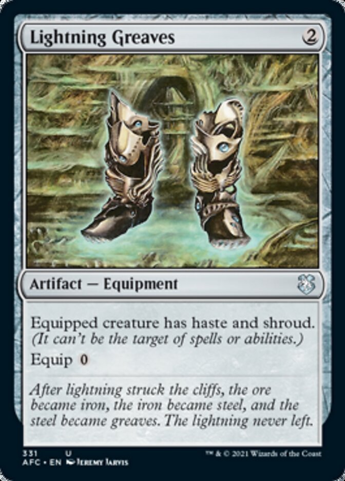 Lightning Greaves [Dungeons & Dragons: Adventures in the Forgotten Realms Commander] - Magic: The Gathering - Card Brawlers | Quebec | Canada |