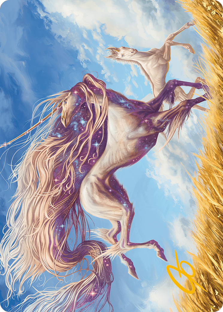 Nyxborn Unicorn Art Card (Gold-Stamped Signature) [Modern Horizons 3 Art Series] - Magic: The Gathering - Card Brawlers | Quebec | Canada |