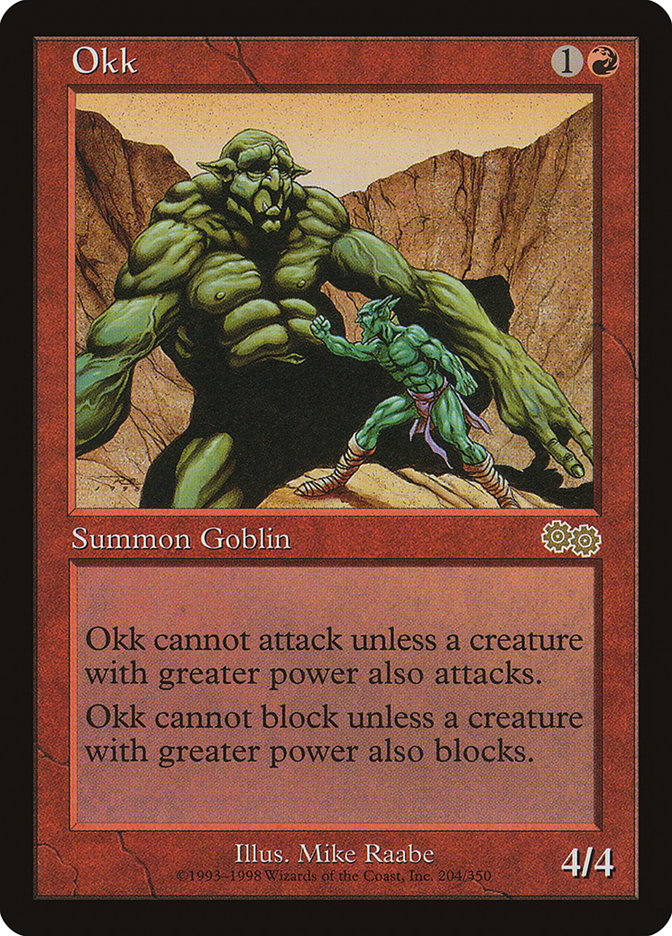 Okk [Urza's Saga] - Magic: The Gathering - Card Brawlers | Quebec | Canada |