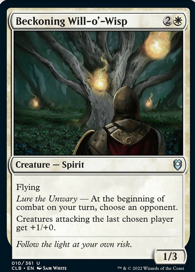 Beckoning Will-o'-Wisp [Commander Legends: Battle for Baldur's Gate] - Magic: The Gathering - Card Brawlers | Quebec | Canada |