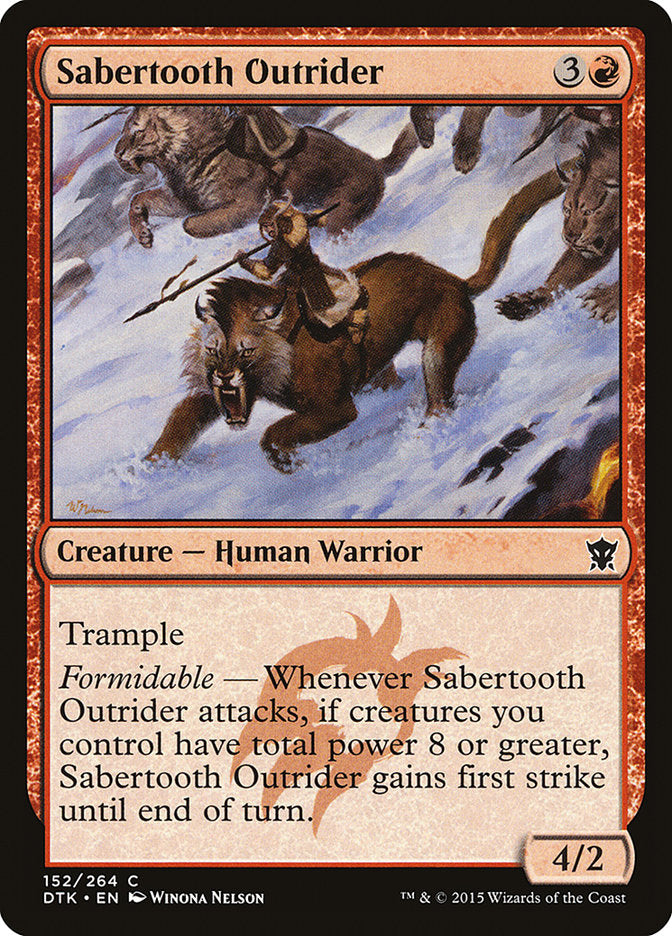 Sabertooth Outrider [Dragons of Tarkir] - Magic: The Gathering - Card Brawlers | Quebec | Canada |