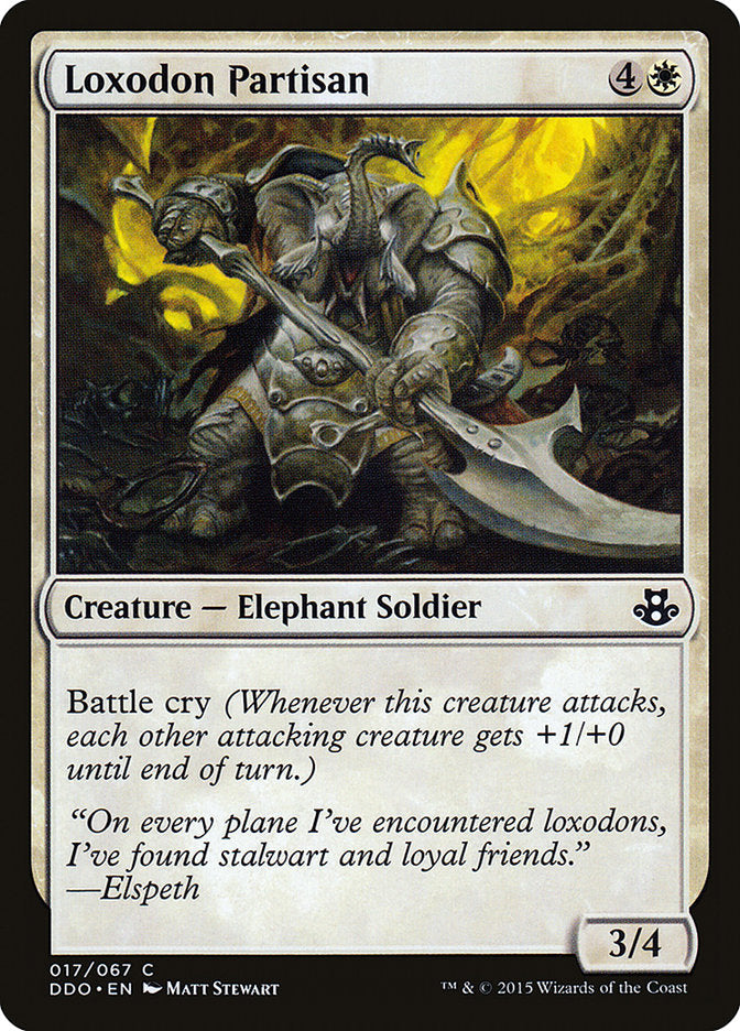 Loxodon Partisan [Duel Decks: Elspeth vs. Kiora] - Magic: The Gathering - Card Brawlers | Quebec | Canada |