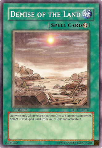 Demise of the Land [LODT-EN047] Common - Yu-Gi-Oh! - Card Brawlers | Quebec | Canada |