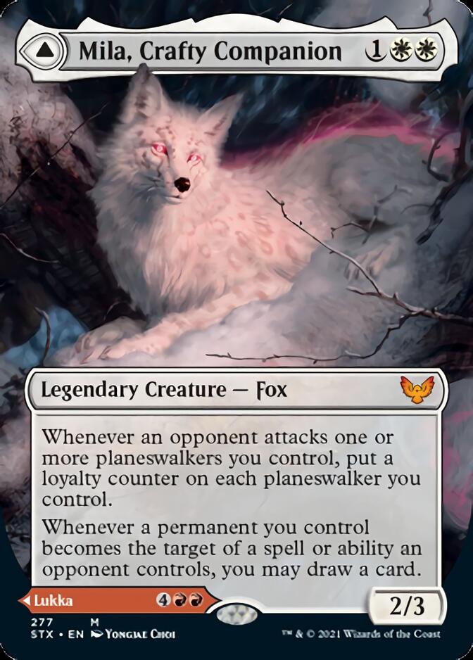 Mila, Crafty Companion // Lukka, Wayward Bonder (Borderless) [Strixhaven: School of Mages] - Magic: The Gathering - Card Brawlers | Quebec | Canada |