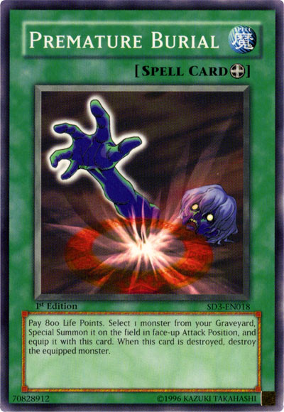 Premature Burial [SD3-EN018] Common - Yu-Gi-Oh! - Card Brawlers | Quebec | Canada |