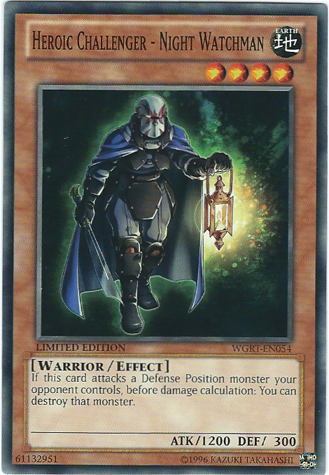Heroic Challenger - Night Watchman [WGRT-EN054] Common - Yu-Gi-Oh! - Card Brawlers | Quebec | Canada |