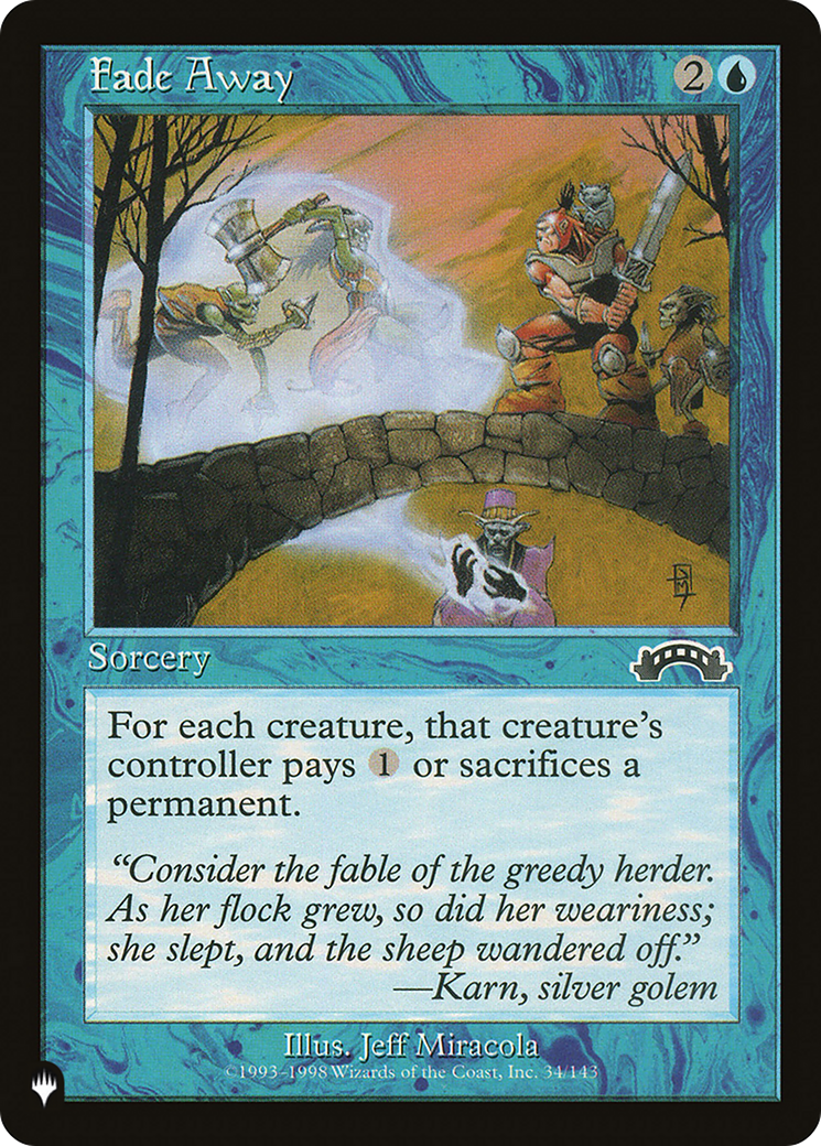 Fade Away [The List] - Magic: The Gathering - Card Brawlers | Quebec | Canada |