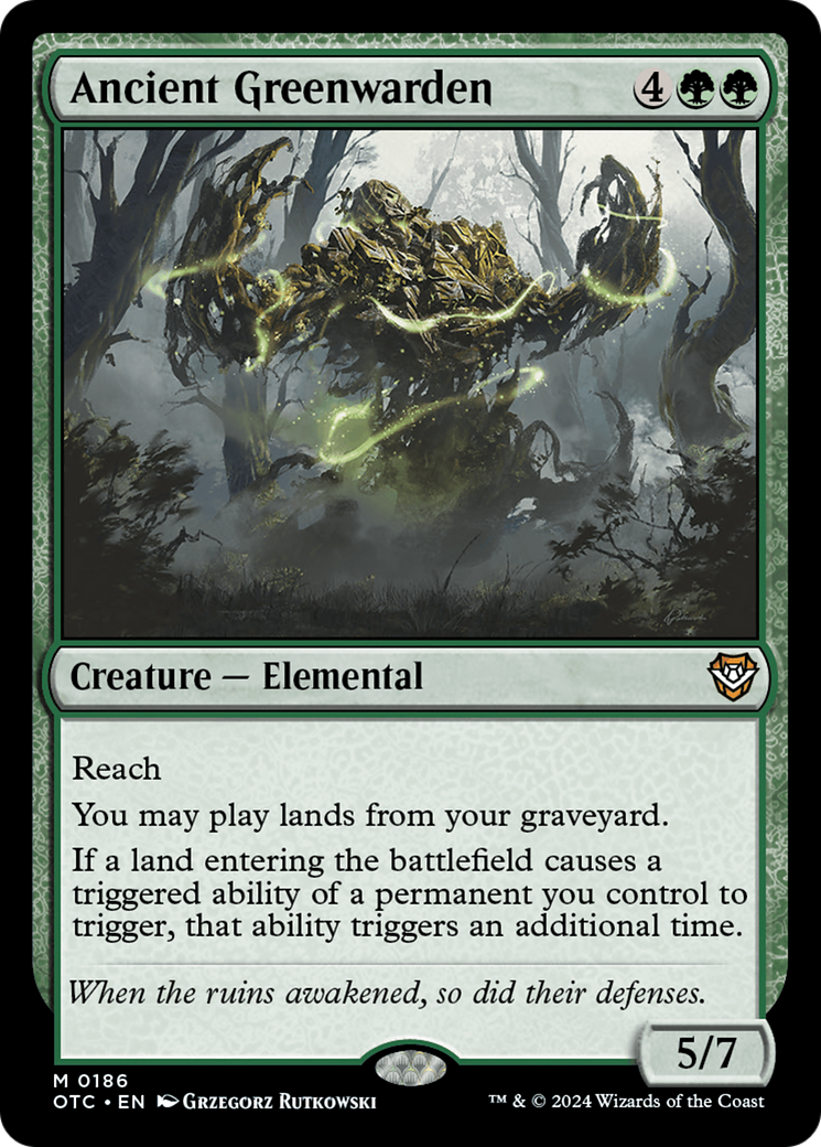 Ancient Greenwarden [Outlaws of Thunder Junction Commander] - Magic: The Gathering - Card Brawlers | Quebec | Canada |