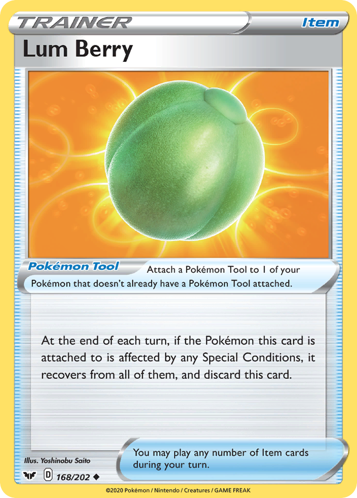 Lum Berry (168/202) [Sword & Shield: Base Set] - Pokémon - Card Brawlers | Quebec | Canada |