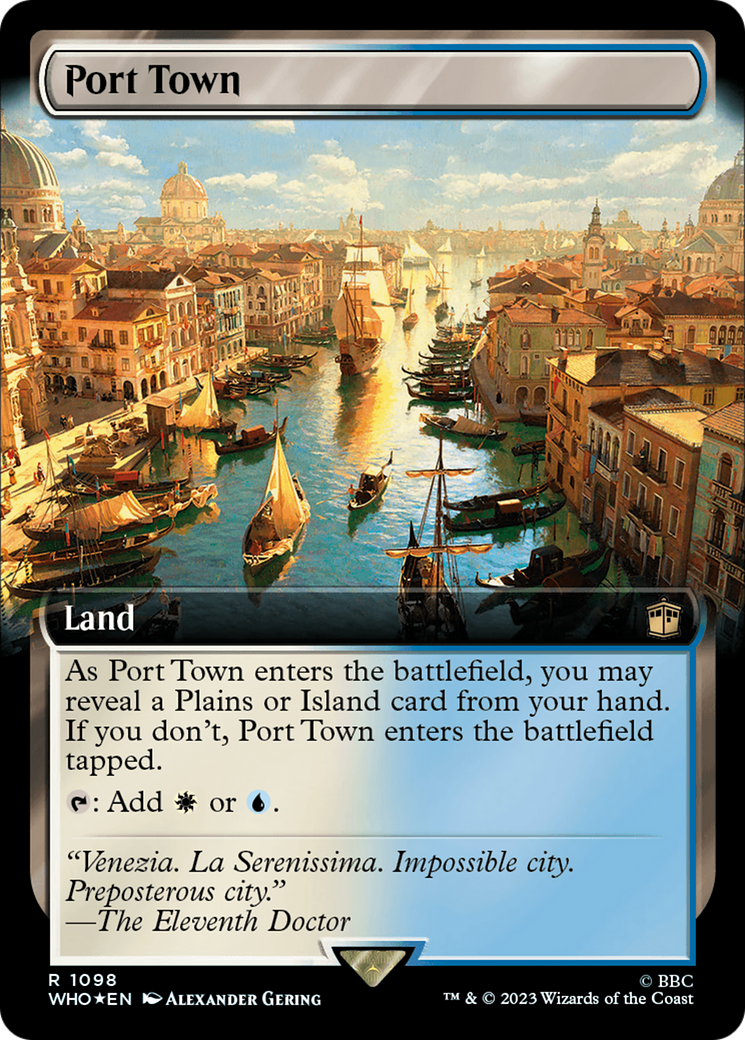 Port Town (Extended Art) (Surge Foil) [Doctor Who] - Magic: The Gathering - Card Brawlers | Quebec | Canada |