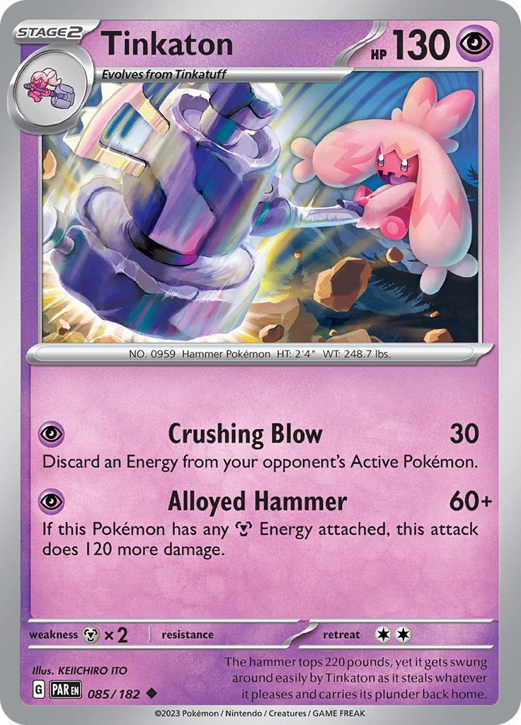 Tinkaton (085/182) [Scarlet & Violet: Paradox Rift] - Pokémon - Card Brawlers | Quebec | Canada |