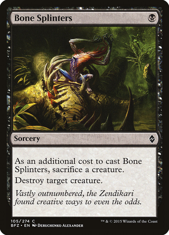 Bone Splinters [Battle for Zendikar] - Magic: The Gathering - Card Brawlers | Quebec | Canada |