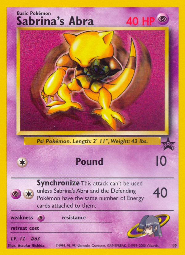 Sabrina's Abra (19) [Wizards of the Coast: Black Star Promos] - Pokémon - Card Brawlers | Quebec | Canada |