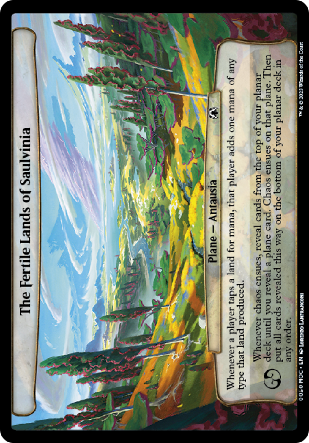 The Fertile Lands of Saulvinia [March of the Machine Commander] - Magic: The Gathering - Card Brawlers | Quebec | Canada |
