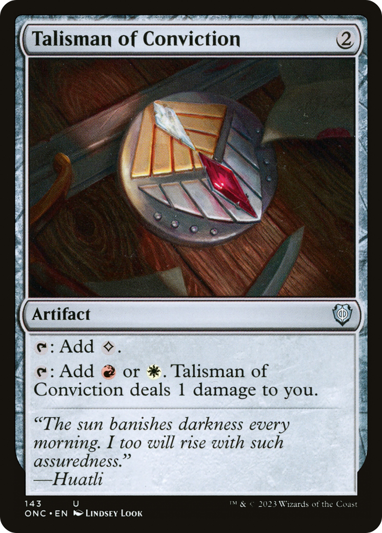 Talisman of Conviction [Phyrexia: All Will Be One Commander] - Magic: The Gathering - Card Brawlers | Quebec | Canada |
