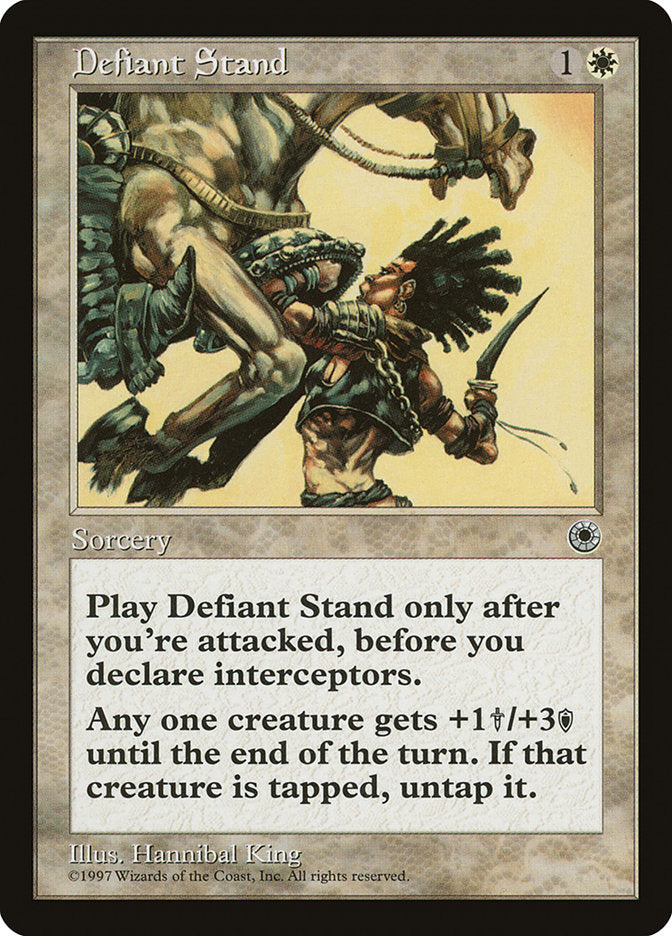 Defiant Stand [Portal] - Magic: The Gathering - Card Brawlers | Quebec | Canada |