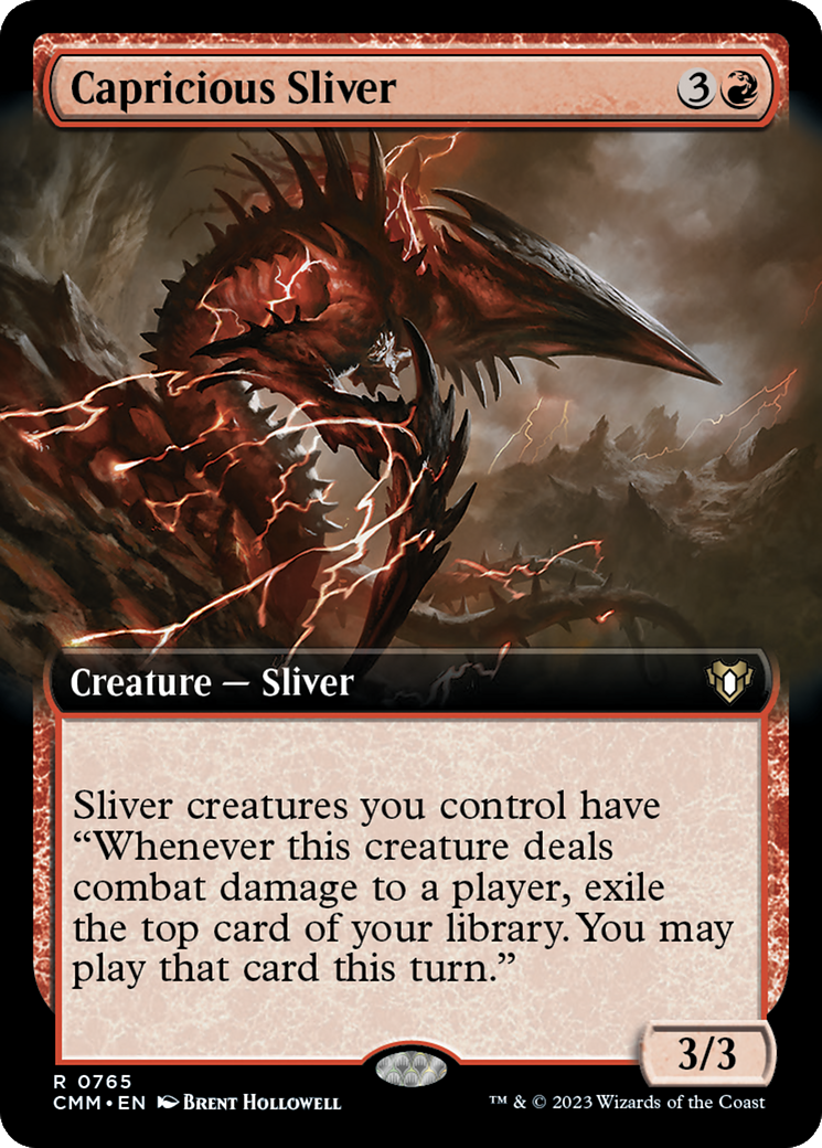 Capricious Sliver (Extended Art) [Commander Masters] - Magic: The Gathering - Card Brawlers | Quebec | Canada |