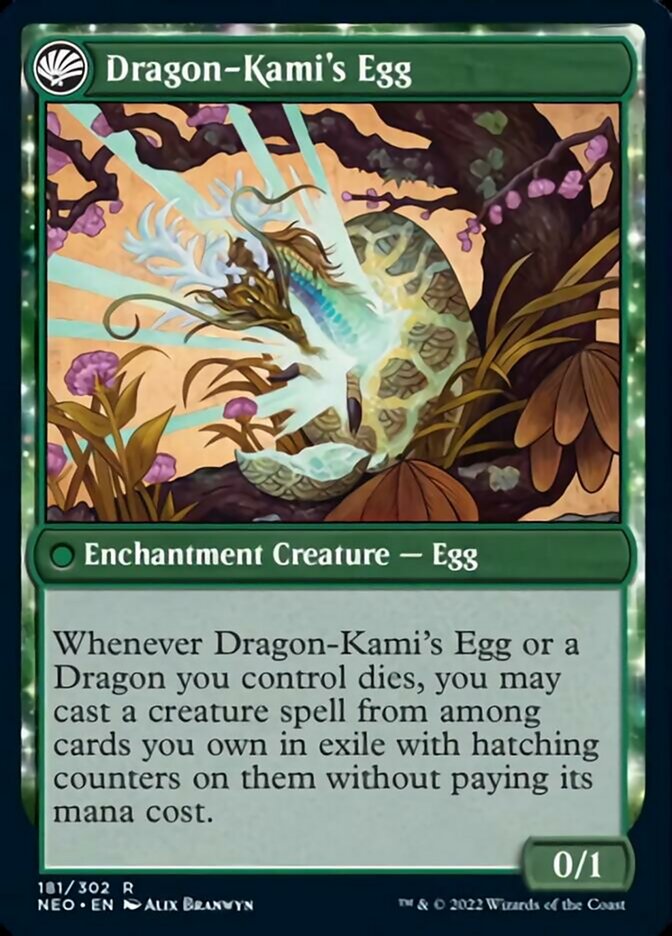 The Dragon-Kami Reborn // Dragon-Kami's Egg [Kamigawa: Neon Dynasty] - Magic: The Gathering - Card Brawlers | Quebec | Canada |