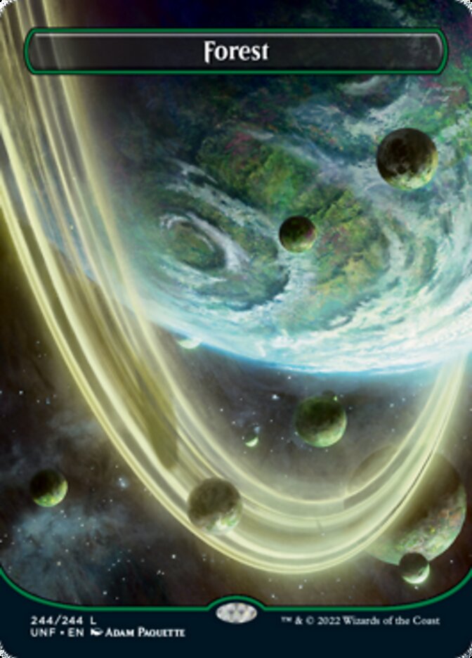 Forest (244) (Orbital Space-ic Land) [Unfinity] - Magic: The Gathering - Card Brawlers | Quebec | Canada |