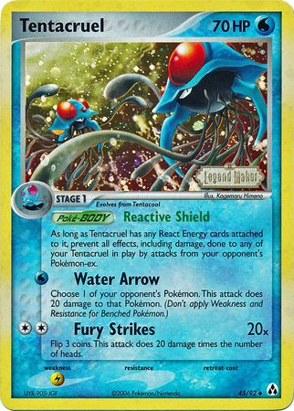 Tentacruel (45/92) (Stamped) [EX: Legend Maker] - Pokémon - Card Brawlers | Quebec | Canada |
