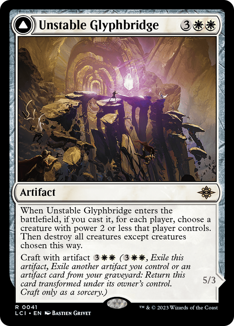 Unstable Glyphbridge // Sandswirl Wanderglyph [The Lost Caverns of Ixalan] - Magic: The Gathering - Card Brawlers | Quebec | Canada |