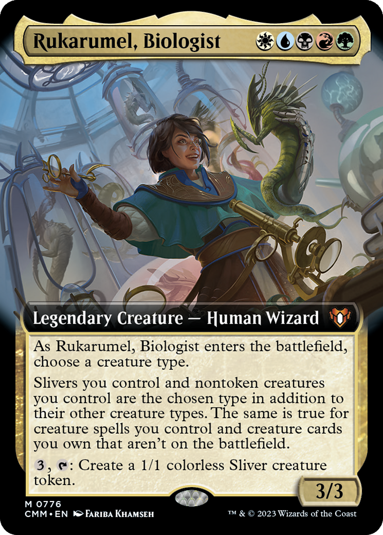 Rukarumel, Biologist (Extended Art) [Commander Masters] - Magic: The Gathering - Card Brawlers | Quebec | Canada |