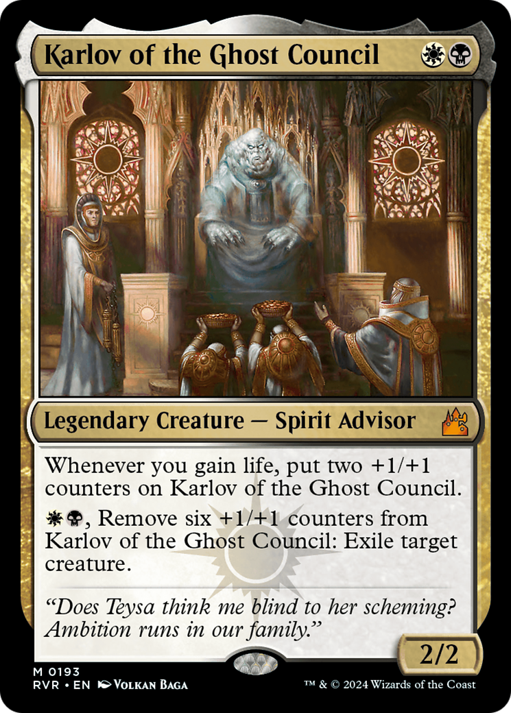 Karlov of the Ghost Council [Ravnica Remastered] - Magic: The Gathering - Card Brawlers | Quebec | Canada |