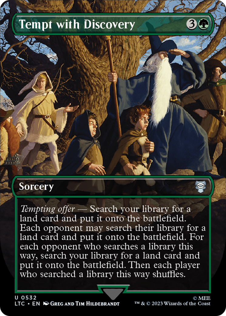 Tempt with Discovery (Borderless) [The Lord of the Rings: Tales of Middle-Earth Commander] - Magic: The Gathering - Card Brawlers | Quebec | Canada |