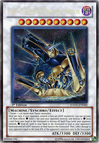 Ally of Justice Decisive Armor [HA03-EN060] Secret Rare - Yu-Gi-Oh! - Card Brawlers | Quebec | Canada |