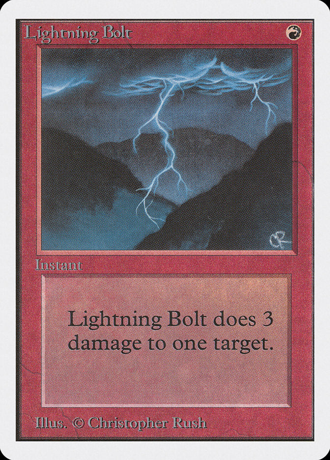 Lightning Bolt [Unlimited Edition] - Magic: The Gathering - Card Brawlers | Quebec | Canada |