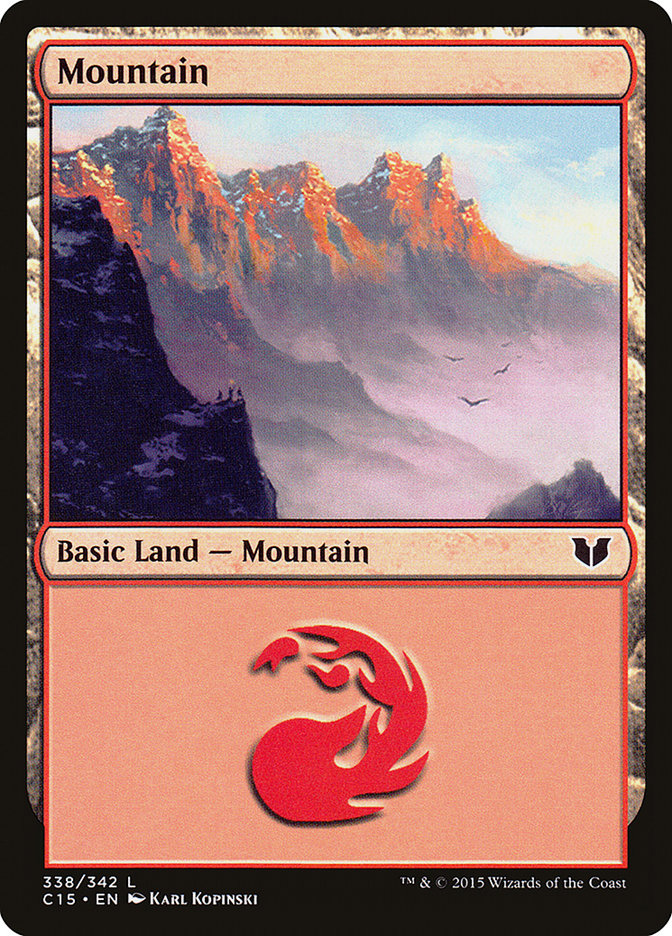 Mountain (338) [Commander 2015] - Magic: The Gathering - Card Brawlers | Quebec | Canada |