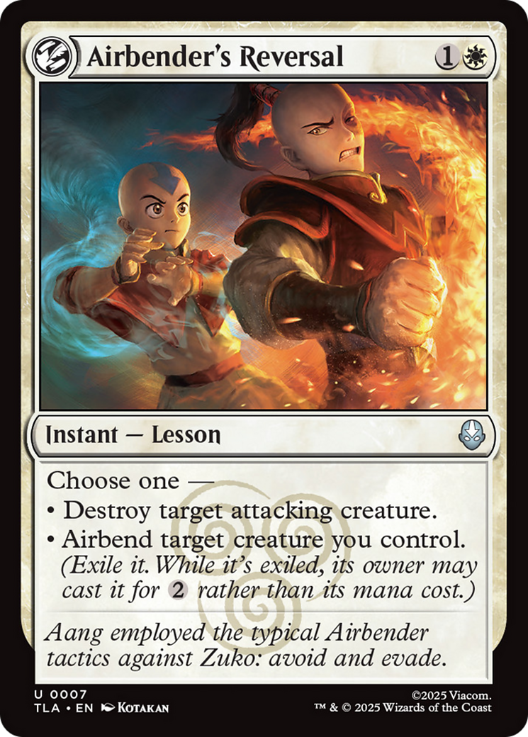 Airbender's Reversal [Avatar: The Last Airbender] - Magic: The Gathering - Card Brawlers | Quebec | Canada |