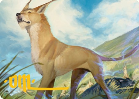 Blink Dog Art Card (Gold-Stamped Signature) [Dungeons & Dragons: Adventures in the Forgotten Realms Art Series] - Magic: The Gathering - Card Brawlers | Quebec | Canada |