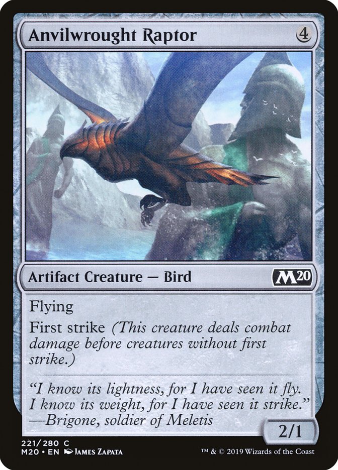 Anvilwrought Raptor [Core Set 2020] - Magic: The Gathering - Card Brawlers | Quebec | Canada |