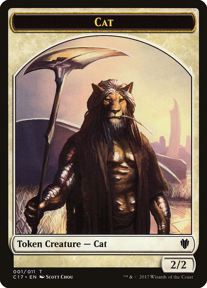 Rat // Cat Double-Sided Token [Commander 2017 Tokens] - Magic: The Gathering - Card Brawlers | Quebec | Canada |