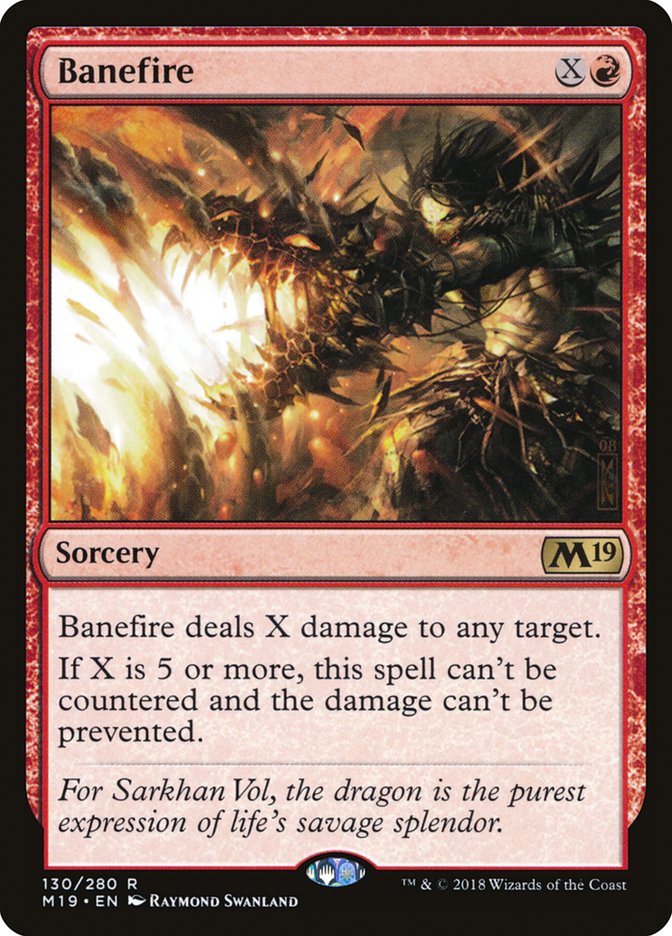 Banefire [Core Set 2019] - Magic: The Gathering - Card Brawlers | Quebec | Canada |