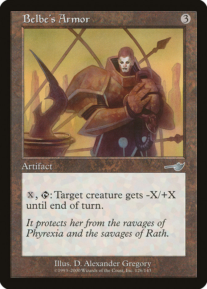 Belbe's Armor [Nemesis] - Magic: The Gathering - Card Brawlers | Quebec | Canada |