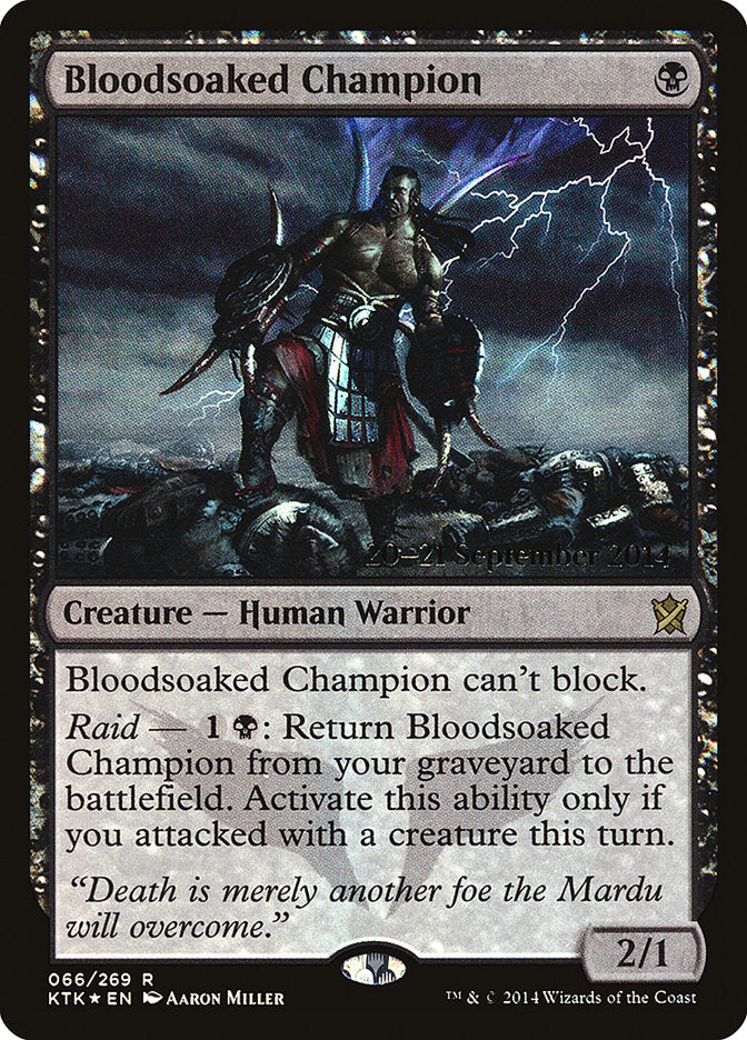 Bloodsoaked Champion [Khans of Tarkir Prerelease Promos] - Magic: The Gathering - Card Brawlers | Quebec | Canada |