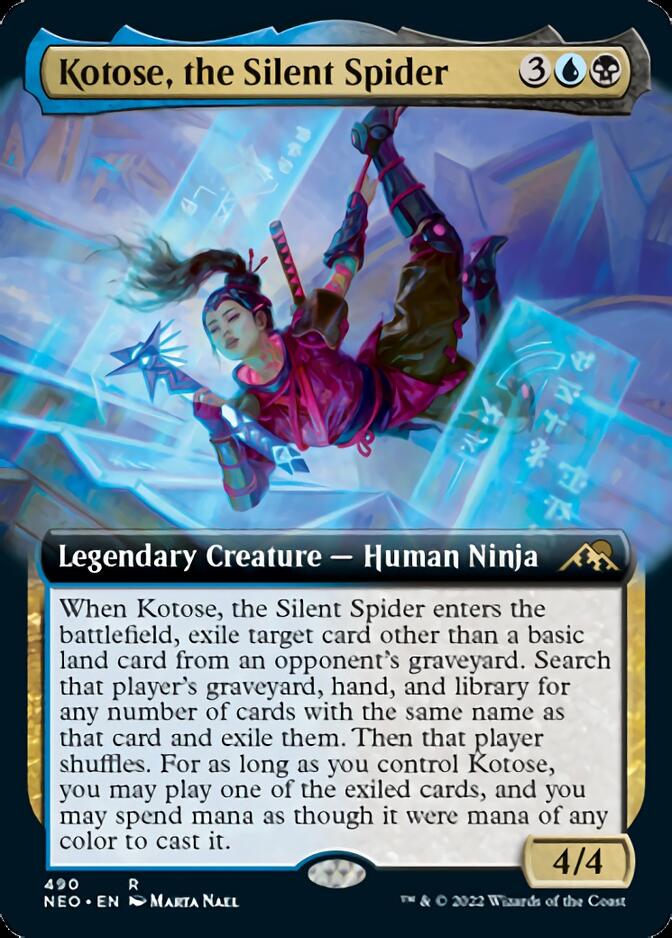 Kotose, the Silent Spider (Extended Art) [Kamigawa: Neon Dynasty] - Magic: The Gathering - Card Brawlers | Quebec | Canada |
