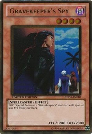 Gravekeeper's Spy [GLD4-EN010] Gold Rare - Yu-Gi-Oh! - Card Brawlers | Quebec | Canada |