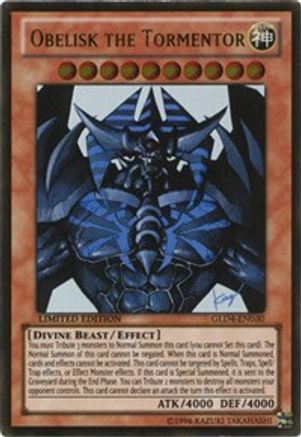 Obelisk the Tormentor [GLD4-EN030] Gold Rare - Yu-Gi-Oh! - Card Brawlers | Quebec | Canada |