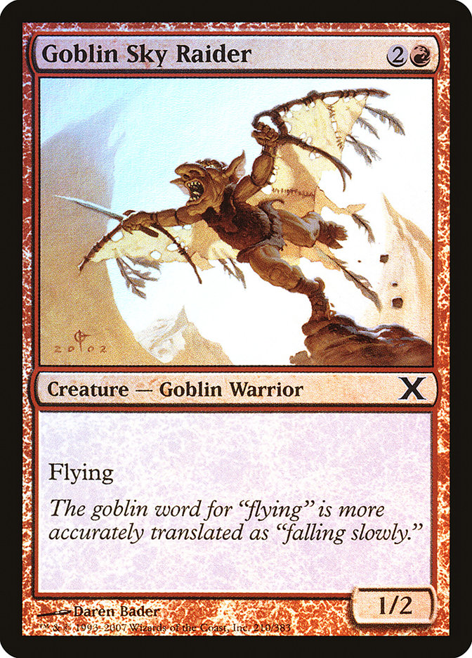 Goblin Sky Raider (Premium Foil) [Tenth Edition] - Magic: The Gathering - Card Brawlers | Quebec | Canada |