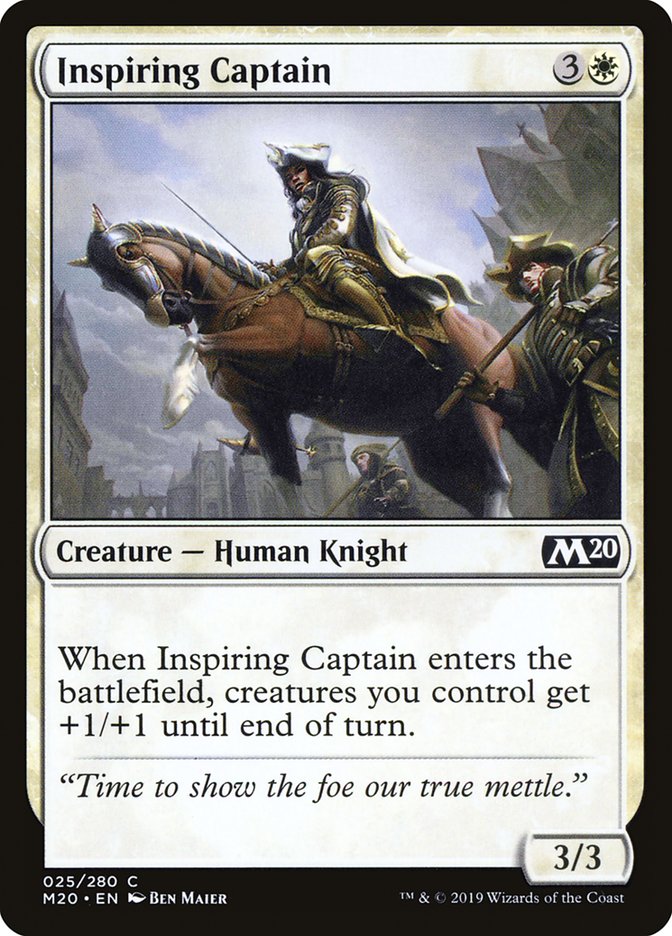 Inspiring Captain [Core Set 2020] - Magic: The Gathering - Card Brawlers | Quebec | Canada |