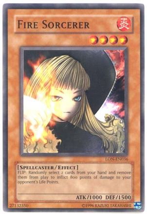 Fire Sorcerer (LON-EN036) Common / Short Print