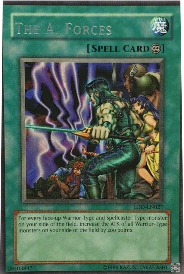 The A. Forces [LOD-EN027] Rare - Yu-Gi-Oh! - Card Brawlers | Quebec | Canada |