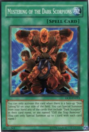 Mustering of the Dark Scorpions [DCR-EN093] Common - Yu-Gi-Oh! - Card Brawlers | Quebec | Canada |