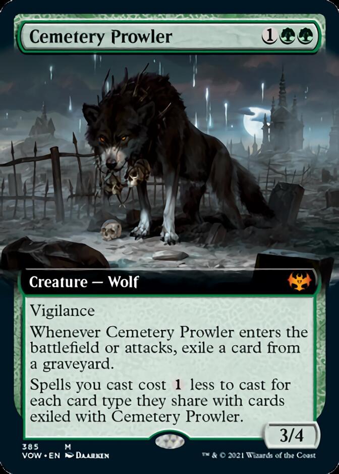 Cemetery Prowler (Extended Art) [Innistrad: Crimson Vow] - Magic: The Gathering - Card Brawlers | Quebec | Canada |