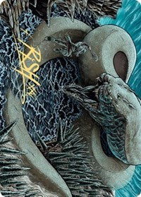 Koma, Cosmos Serpent 2 Art Card (Gold-Stamped Signature) [Kaldheim Art Series] - Magic: The Gathering - Card Brawlers | Quebec | Canada |